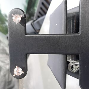 Rose gold plated AAA cubic zirconia earrings